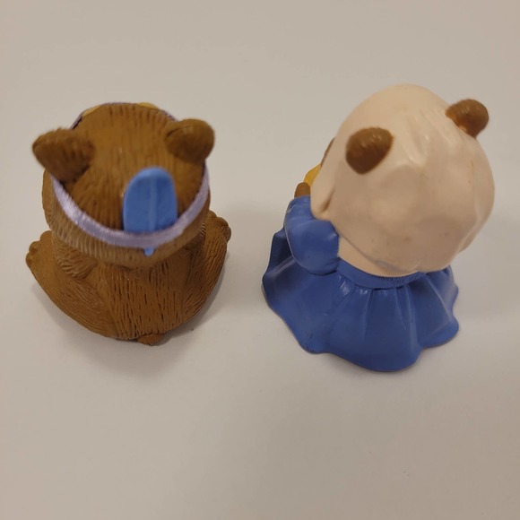 Hallmark Merry Miniatures Vntg  Thanksgiving Pilgrim‎ Bear 1989 Indian Bear 1988 - Picture 2 of 5